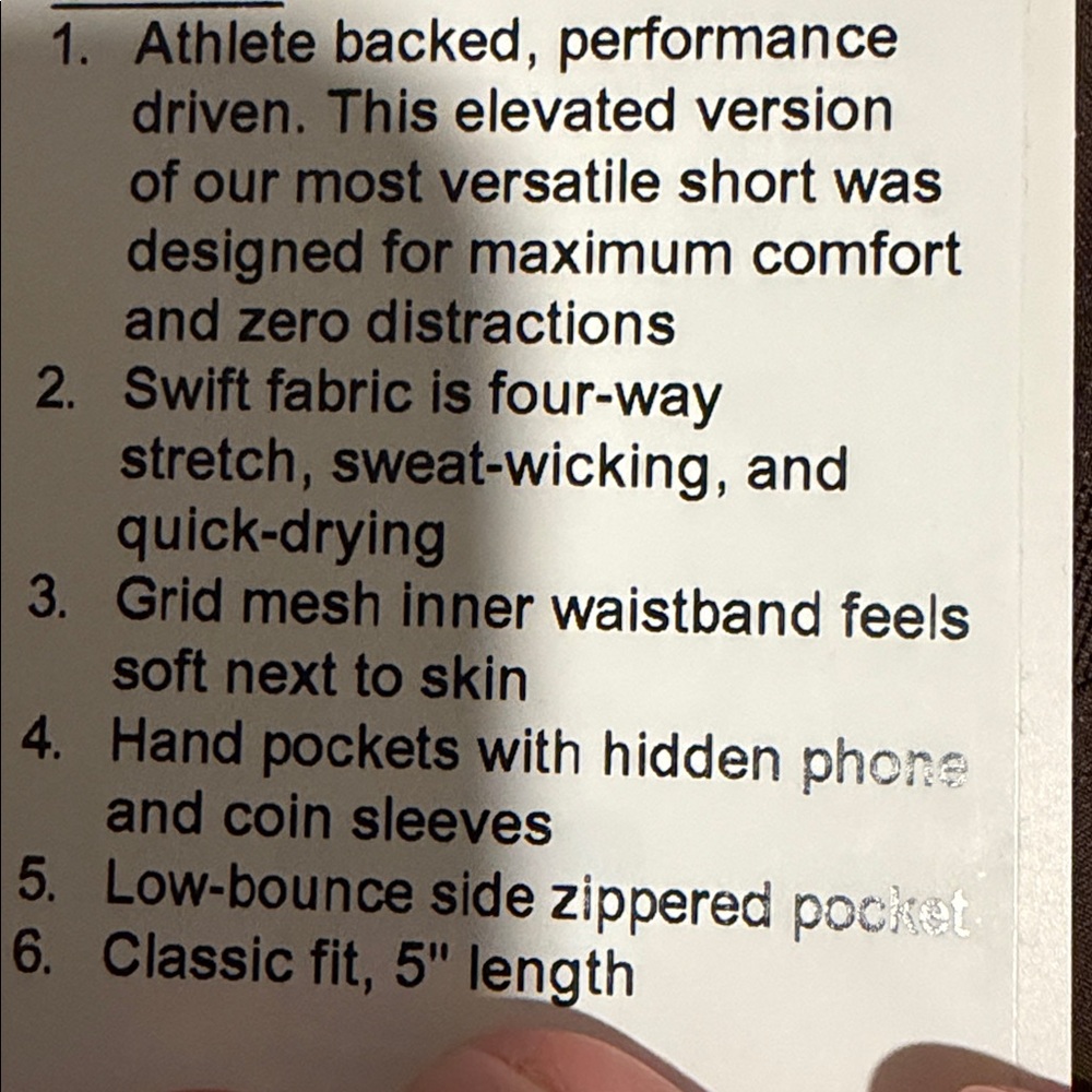 Lululemon Short 5” *Linerless - Picture 6 of 6